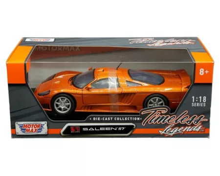 Motormax 1:18 2004 Saleen S7 (Orange Metallic) - Timeless Legends