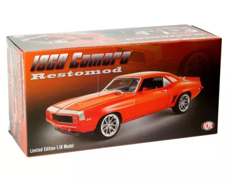 ACME 1:18 1969 Chevrolet Camaro Restomod (Hugger Orange) Limited 1 of 800