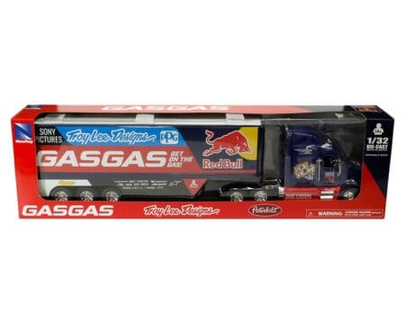 New Ray 1:32 GasGas Racing Truck - Troy Lee Designs - Red Bull - Peterbilt - Long Haul Truckers