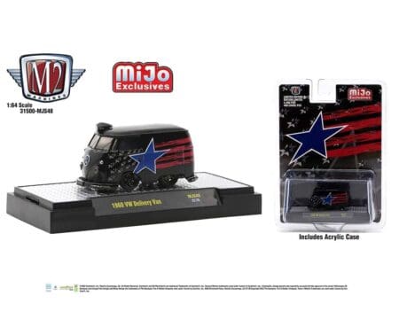 M2 Machines 1:64 1960 Volkswagen Delivery Stars and Stripes - Auto-Thentics - MiJo Exclusives