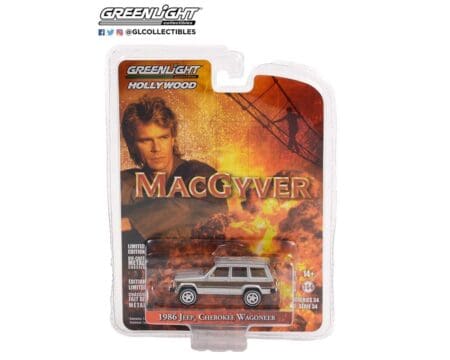 Greenlight 1:64 Hollywood Series 34 - 1986 Jeep Cherokee Wagoneer MacGyver (1985-92 TV Series)