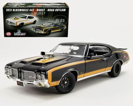 ACME 1:18 1972 Oldsmobile 442 - Hurst - Drag Outlaws (Black) Limited 1 of 636