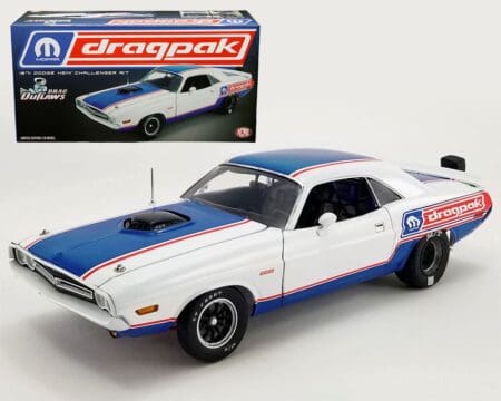 ACME 1:18 1971 Dodge HEMI Challenger R/T - MOPAR Drag Pak - Drag Outlaws (White/Blue/Red) Limited 1 of 860