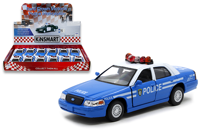 Diecast Metal model Scale 1:42 Kinsmart Ford Crown Victoria Police 