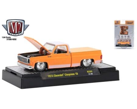 M2 Machines 1:64 Riverside Show Exclusives 1973 Chevrolet Cheyenne 10 "E " Orange Limited 6,000 Pieces