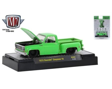 M2 Machines 1:64 Riverside Show Exclusives 1973 Chevrolet Cheyenne 10 "I " Green Limited 6,000 Pieces