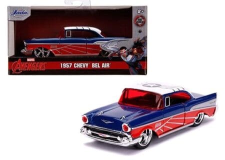 Jada 1:32 1957 Chevrolet Bel Air - Marvel - Avengers Falcon - Hollywood Rides