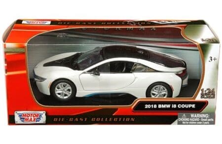 Motormax 1:24 2018 BMW i8 Coupe (White)