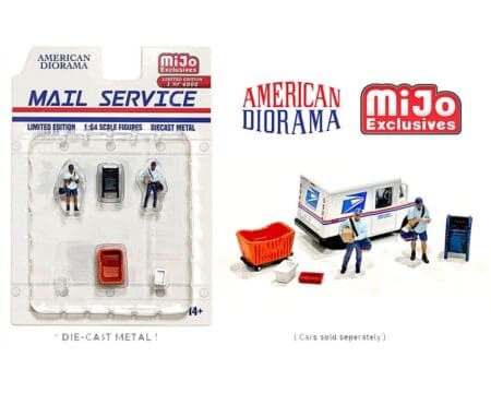 American Diorama 1:64 Mail Service Figure Set - MiJo Exclusives