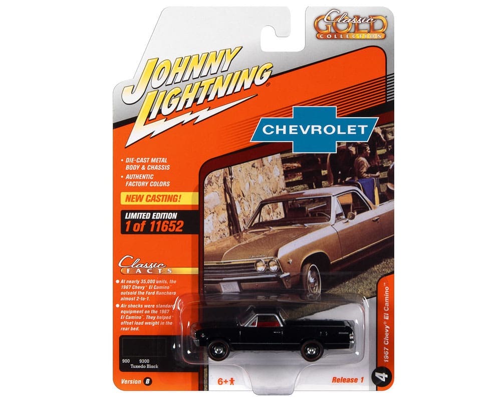 Johnny Lightning 1:64 1967 Chevrolet El Camino (Tuxedo Black
