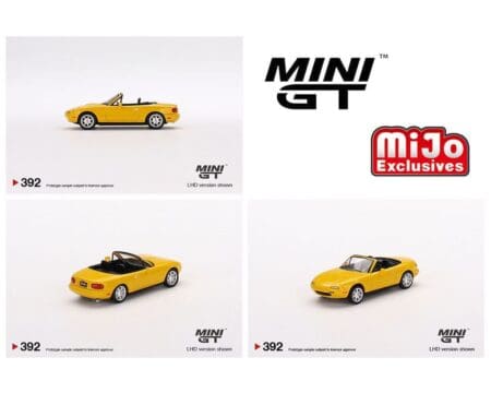 Mini GT 1:64 Mazda Miata MX-5 (NA) (Sunburst Yellow) - MiJo Exclusives