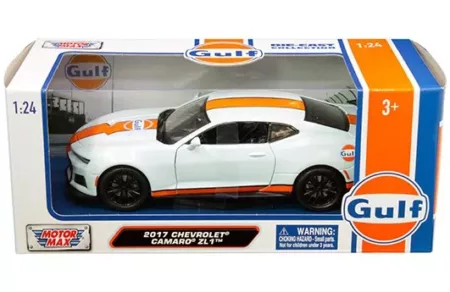 Motormax 1:24 2017 Chevrolet Camaro ZL1 with Gulf Livery - Gulf