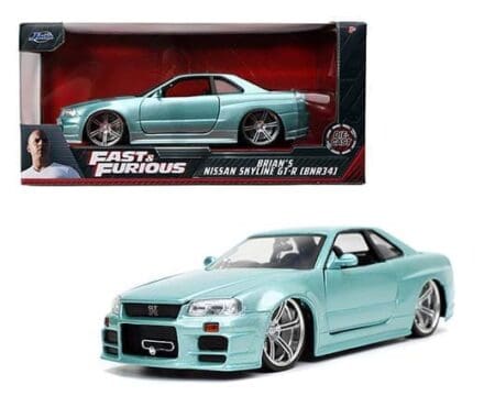 Jada 1:24 Brian's 2002 Nissan Skyline GT-R34  – Fast & Furious