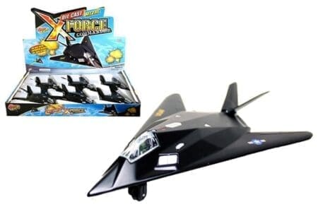 Aircraft 8" U.S.A.F. Lockheed F-117 Nighthawk - XForce Commander - Display Tray Box Set of 6