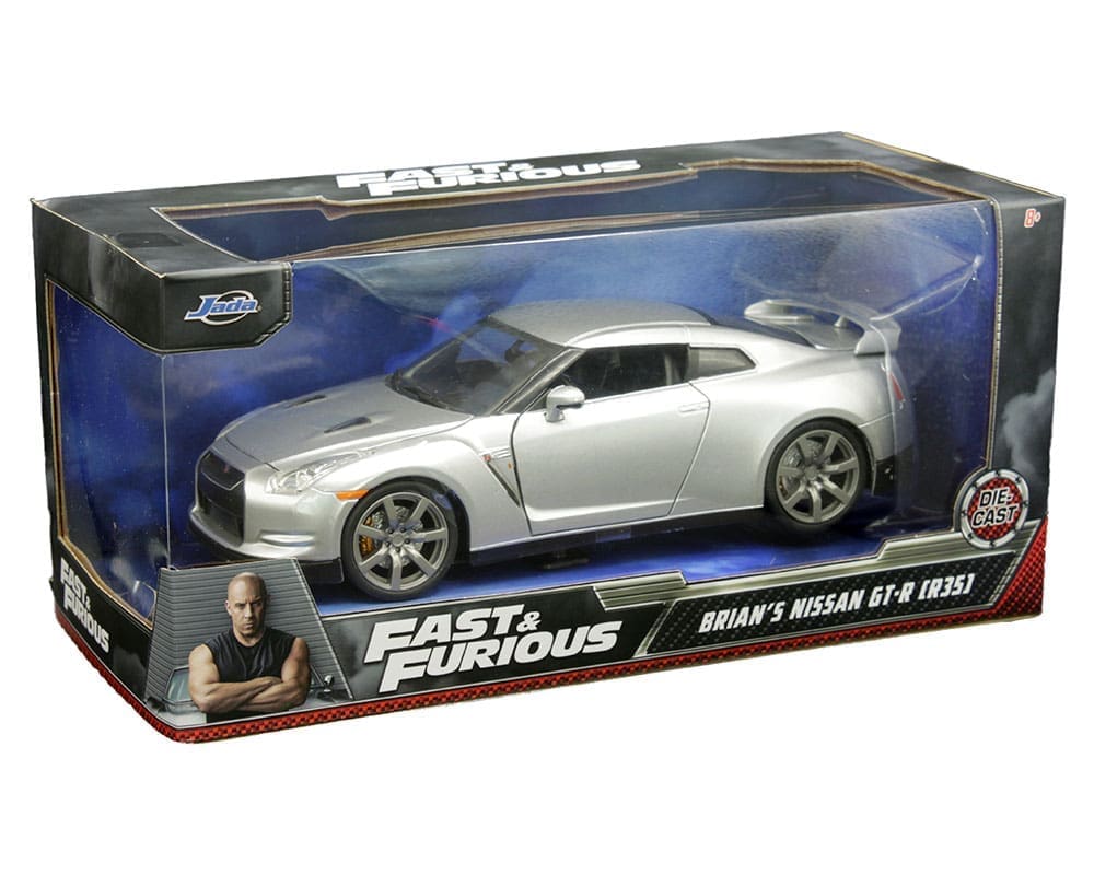 Jada 1:24 Brian's Nissan Gt-R (R35)(Silver) - Fast & Furious - M 