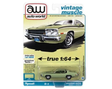 Auto World 1:64 1973 Plymouth Roadrunner - Vintage Muscle - Solid Pack