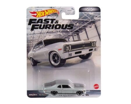Hot Wheels 1:64 1970 Chevrolet Nova SS - Fast & Furious - Premium Retro Entertainment