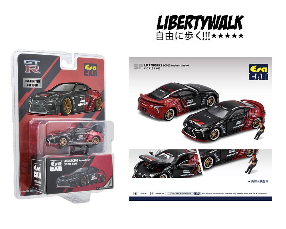 L*I様 846KYOSHO ESPO LARROUSSE 90 1/10スケー ERA Car 1:64 Lexus LC500 HKS ADVAN Limited 1,800 Pcs - LB Works