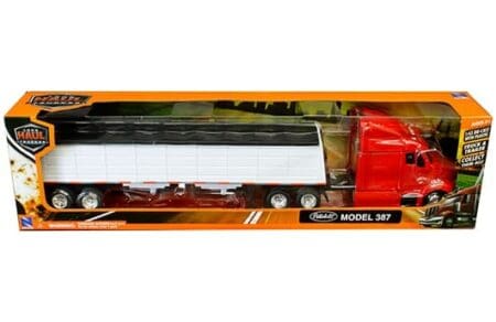 New Ray 1:43 Peterbilt 387 Lowboy Grain Hauler - Long Haul Truckers