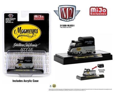 M2 Machines 1:64 1960 Custom Volkswagen Short Pickup with Canvas Cover Mooneye's Limited Edition -Mijo Exclusives