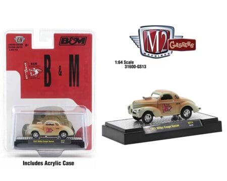 M2 Machines 1:64 1941 Willys Coupe Gasser B & M Automotive - Hobby Exclusive Gasser