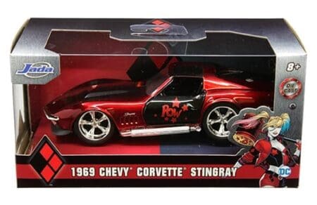 Jada 1:32 1969 Chevrolet Corvette - Harley Quinn - Hollywood Rides
