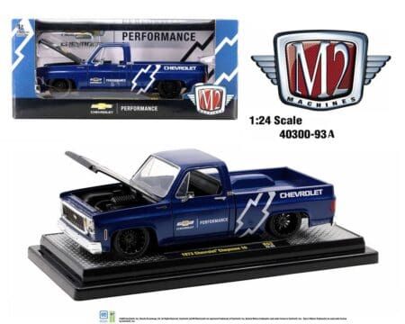 M2 Machines 1:24 1973 Chevrolet Cheyenne 10 (C10) "Chevrolet Performance" (Blue) Limited Edition