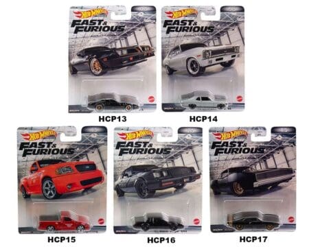 Hot Wheels 1:64 Retro Entertainment 2022 J Case Fast & Furious Assortment SOLID PACK CASES