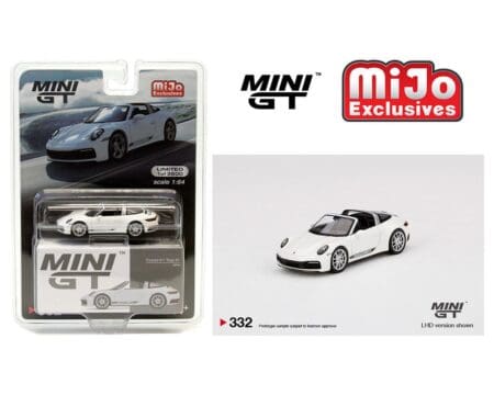 Mini GT 1:64 Porsche 911 Targa 4S (White)(LHD) - MiJo Exclusives Limited 3600 Pieces