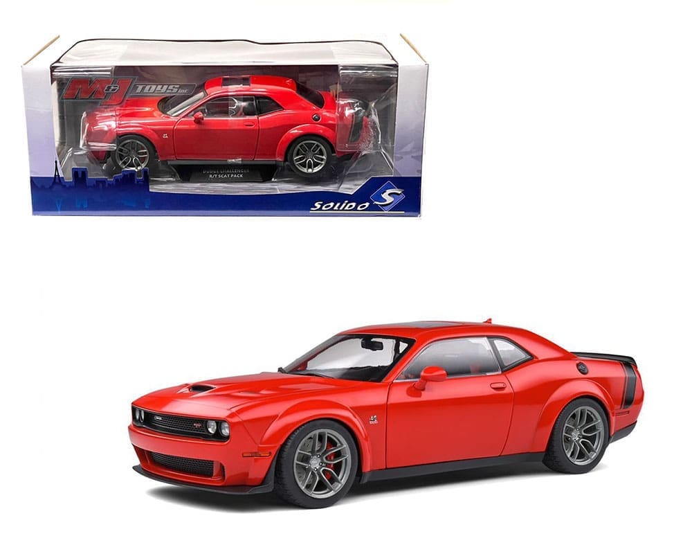  Solido S1805702 1:18 2020 Dodge Challenger R/T Scat Pack  Widebody-TorRed Collectible Miniature car, Red,Unisex Adult : Arts, Crafts  & Sewing