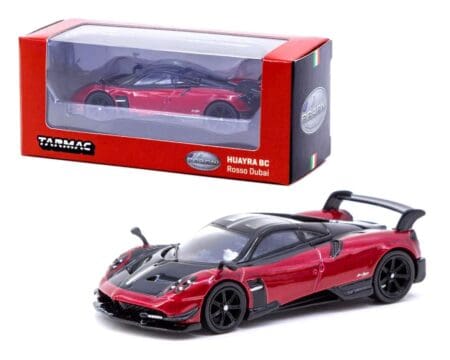 Tarmac Works 1:64 Pagani Huayra BC Rosso Dubai (Red and black) - Global64