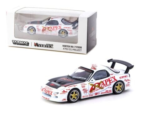 Tarmac Works 1:64 Vertex RX-7 FD3S A'pex D1 Project - Global64