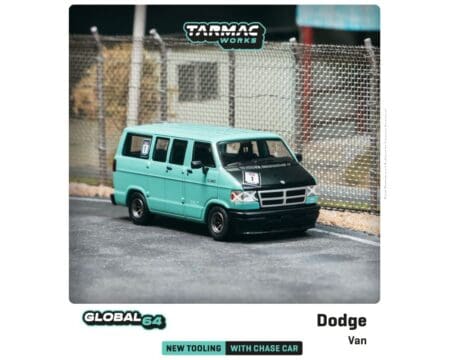 Tarmac Works 1:64 Dodge Van Custom Light Green - Global64