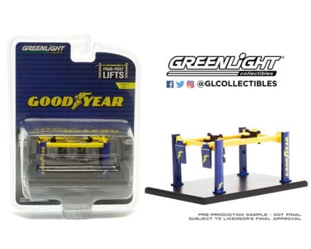 Greenlight 1:64 Auto Body Shop Four-Post Lifts Series 3 - Goodyear Tires