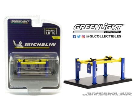 Greenlight 1:64 Auto Body Shop Four-Post Lifts Series 3 - Michelin Tires
