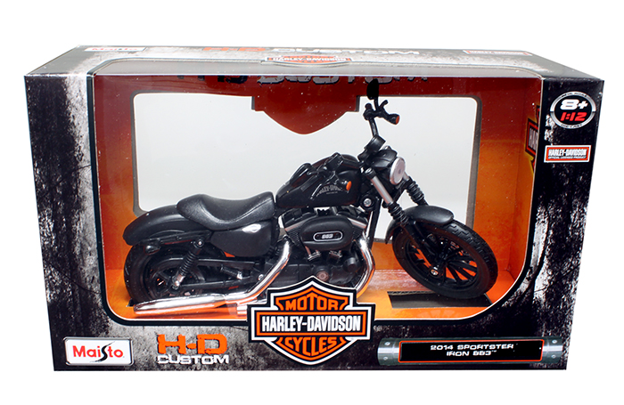 2014 Harley Davidson Sportster Iron 883 Motorcycle Model 1/12 by Maisto 32326 by Maisto 