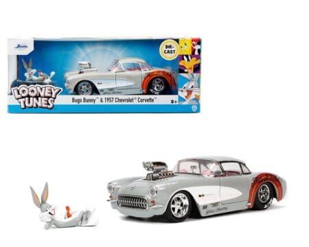 Jada 1:24 Bugs Bunny with 1957 Chevrolet Corvette - Looney Tunes - Hollywood Rides