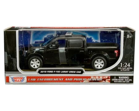 Motormax 1:24 2019 Ford F-150 Lariat Crew Cab with Lightbar  - Law Enforcement and Public Service