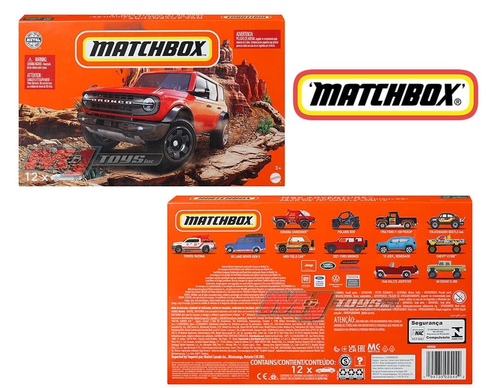 Matchbox 164 MBX Adventure 2022 12 Pack M & J Toys Inc. DieCast Distribution Specializing