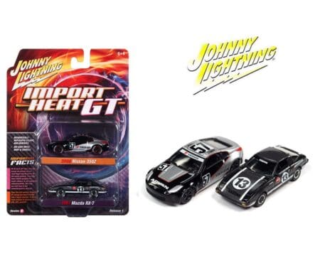 Johnny Lightning 1:64 2 Pack 2006 Nissan 350ZX & 1981 Mazda RX-7 Release B - Import Heat GT