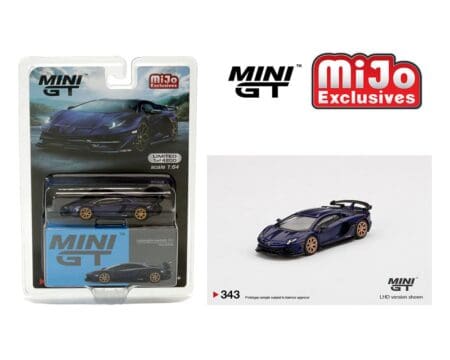 Mini GT 1:64 Lamborghini Aventador SVJ - Viola Aletheia - MiJo Exclusives - Limited to 4200 pieces