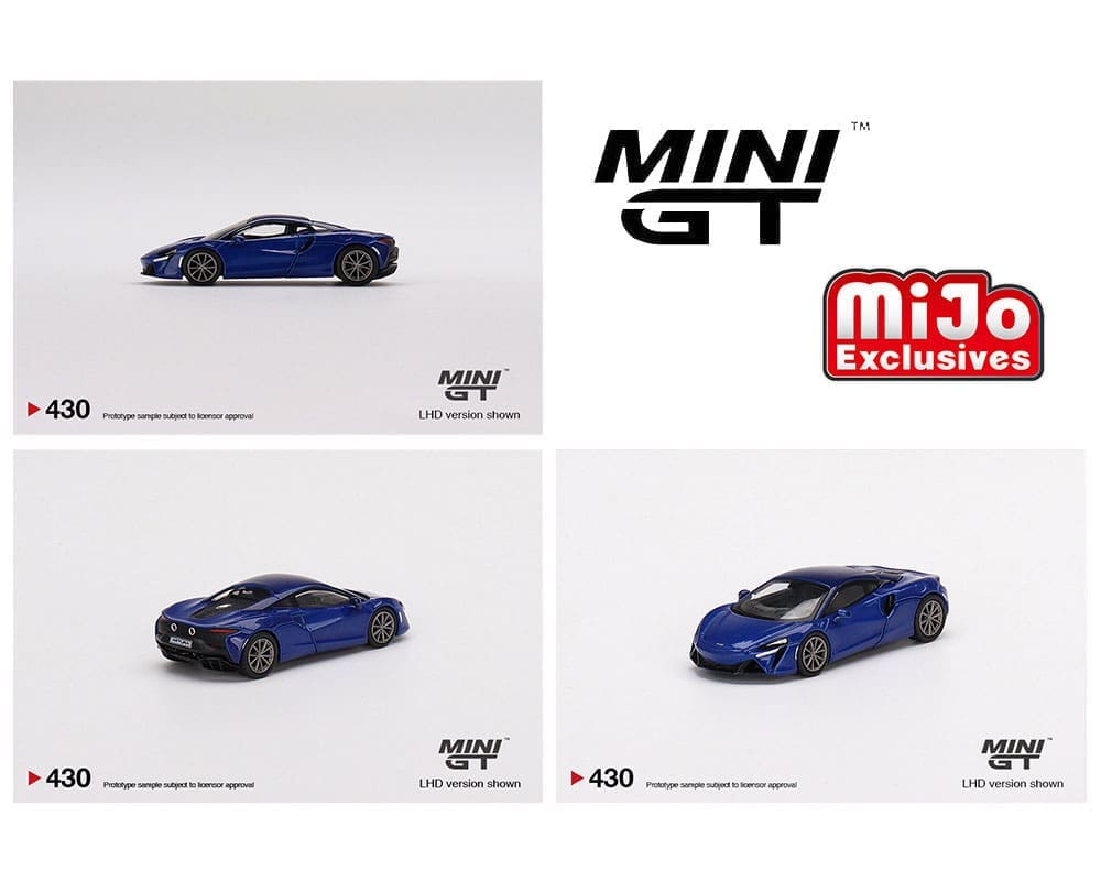 Mini GT 1:64 McLaren Artura Volcano Blue - Mijo Exclusives