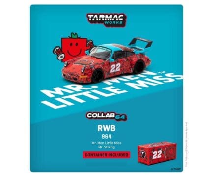 Tarmac Works 1:64 RWB 964 Mr. Men Little Miss Mr. Strong with Container - Collab64 - Image 2