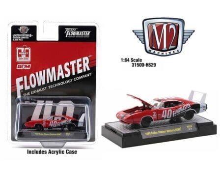 M2 Machines 1:64 1969 Dodge Charger Daytona HEMI Flowmaster - Hobby Exclusive Auto-Thentics