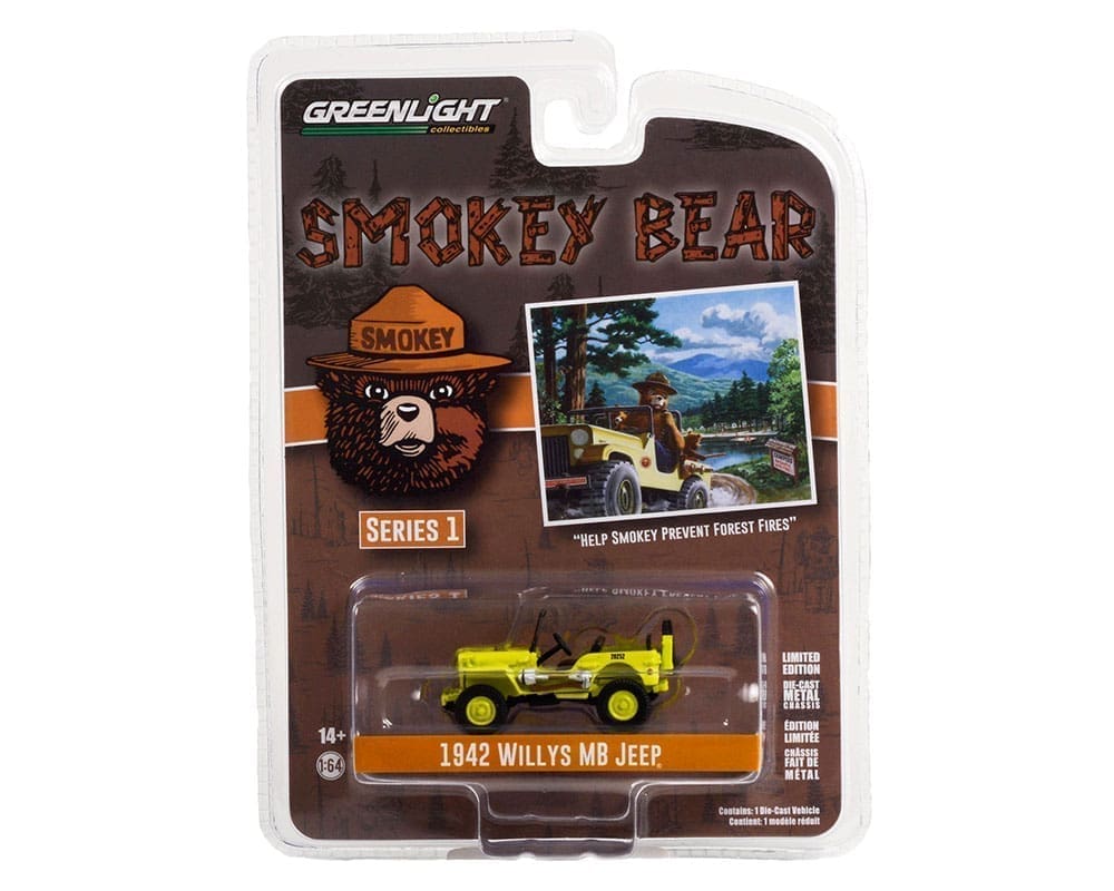 Greenlight 164 Smokey Bear Series 1 1942 Willys MB Jeep Help