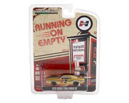 Greenlight 1:64 Running On Empty Series 14 - 1970 Dodge Challenger RT - Hurst Performance Plus
