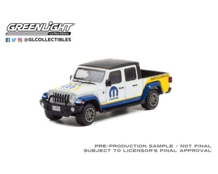 Greenlight 1:64 Running On Empty Series 14 - 2021 Jeep Gladiator - MOPAR Parts & Service - Image 2