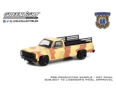 Greenlight 1:64 Battalion 64 Series 1 - 1987 Chevrolet M1008 CUCV (Desert Camouflage) - Image 2