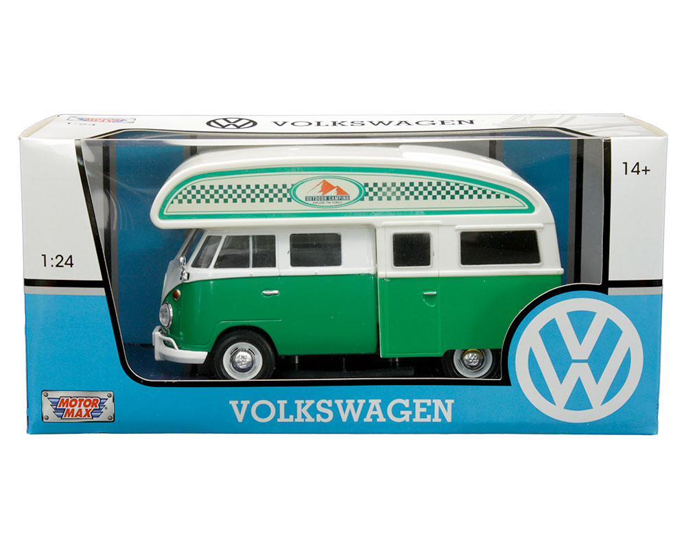 Motormax 1:24 Volkswagen Type 2 (T1) Camper Van - M & J Toys Inc. Die ...