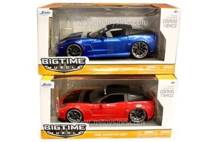 Jada 1:24 2006 Chevrolet Corvette Z06 (blue-red) - Big Time Muscle